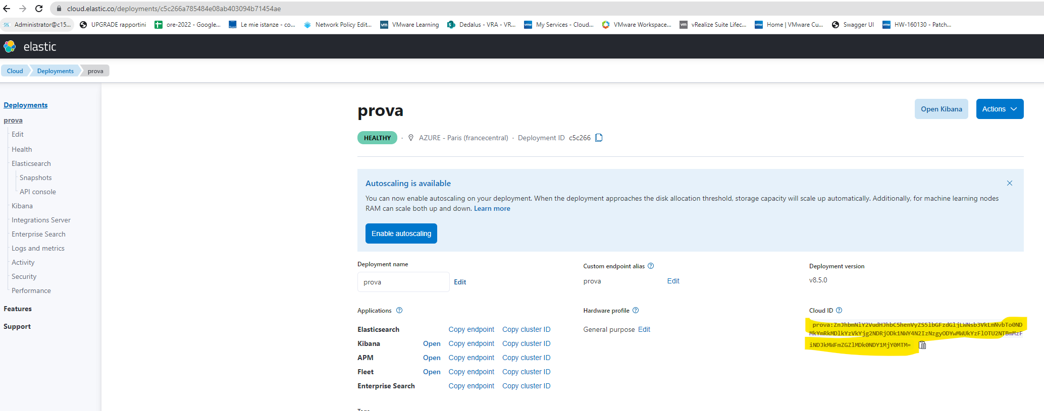 ElasticCloud: take note of your CloudID